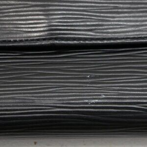Louis Vuitton Epi Leather Etui Papier Porte Tresor Wallet - Black
